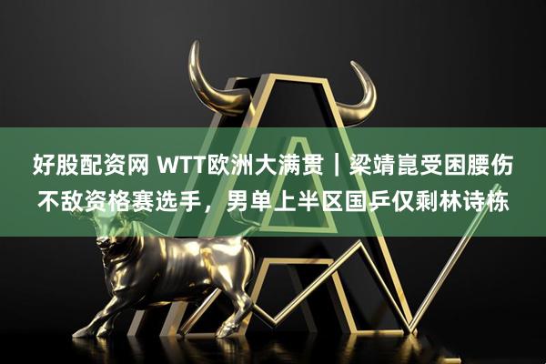 好股配资网 WTT欧洲大满贯｜梁靖崑受困腰伤不敌资格赛选手，男单上半区国乒仅剩林诗栋